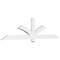 Ekena Millwork Redmond Architectural Grade PVC Gable Bracket, 84"W x 21"H x 2"D x 4"F, 6/12 Pitch GBP084X21X0204RED00 - alternate 1